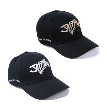 2022 Jaunu Regulējams Fishbone Izšuvumi Beisbola Cepure Vīriešiem Hat Visor Vasaras Hip Hop Snapback Cepures Trucker Unisex Cepure Melnā Saule Attēls 2