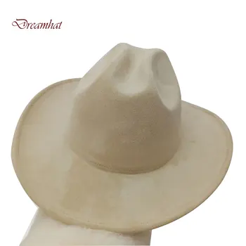 Zamšādas Vairāk Silts Kā Vilna Kovboju Cepures Cilvēks Unisex Cepure Modes Panama Baznīcas Cepuri Fedoras Rudens Silts Klp Platām Malām шапка
