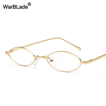 Mazas Ovālas Brilles Rāmis Vīriešiem Retro 2022 Zelta Metāla Rāmis Notīrīt Objektīvu Optiskās Brilles Rāmis Sievietēm Unisex WarBLade