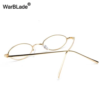 Mazas Ovālas Brilles Rāmis Vīriešiem Retro 2022 Zelta Metāla Rāmis Notīrīt Objektīvu Optiskās Brilles Rāmis Sievietēm Unisex WarBLade Attēls 2