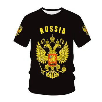 Krievijas Spānijas Karogs Modeli Vasaras T-Krekls Sievietēm, Vīriešiem 3D Iespiesti Lielgabarīta T Krekli Meitenēm, Zēniem Harajuku Bērnu Apģērbu Top Tees