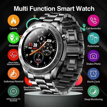 LIGE Vīriešiem Smart Watch Atbalsta GPs ceļa ierakstīšana Smart Skatīties Sirdsdarbības Ātrums, asinsspiediens Temperatūras noteikšanas Smartwatch Sporta