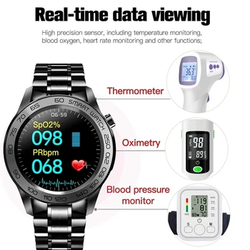 LIGE Vīriešiem Smart Watch Atbalsta GPs ceļa ierakstīšana Smart Skatīties Sirdsdarbības Ātrums, asinsspiediens Temperatūras noteikšanas Smartwatch Sporta Attēls 2