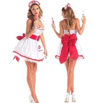 Erotiskā Māsa Kleitas Tērpi Sievietēm Pieaugušajiem Griboša Māsiņa Ārsts Tērpu Halloween Seksīga Kalpone Cosplay Tērpiem Fantasias Clubwear